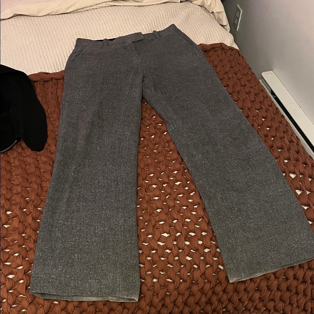 Gray CIRCOLO Wide-Leg straight Trousers IT 40